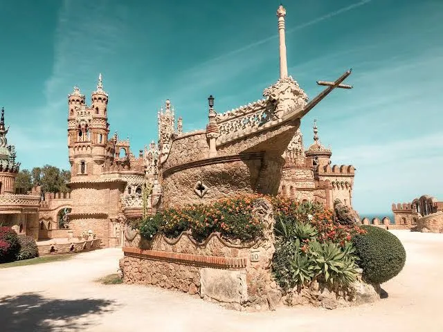 The ship-shaped Castillo de Colomares monument in Benalmádena