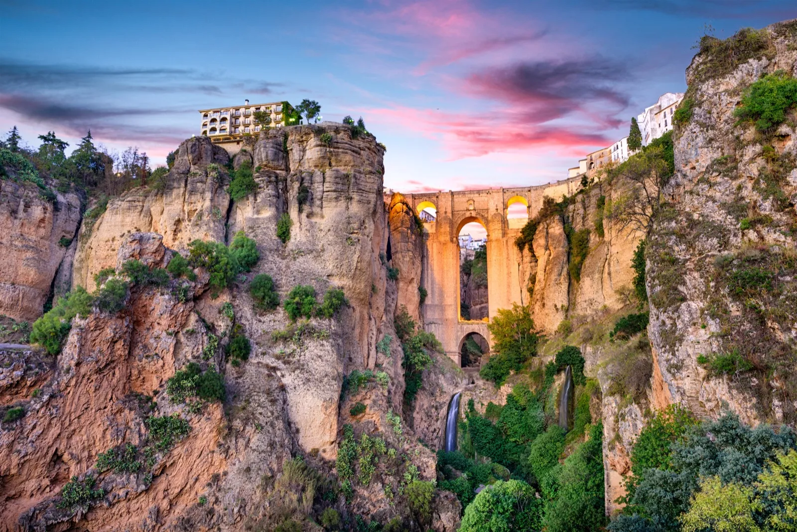 The Puente Nuevo bridge spanning the El Tajo gorge in Ronda